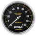 AutoMeter 200801-40 5in. IN-DASH TACHOMETER; 0-10;000 RPM; MARINE CARBON FIBER - Truck Part Superstore