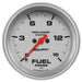 AutoMeter 200849-33 GAUGE; FUEL PRESSURE; 2 5/8in.; 15PSI; DIGITAL STEPPER MOTOR; MARINE SILVER - Truck Part Superstore