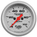 AutoMeter 200850-33 GAUGE; FUEL PRESSURE; 2 1/16in.; 100PSI; DIGITAL STEPPER MOTOR; MARINE SILVER - Truck Part Superstore