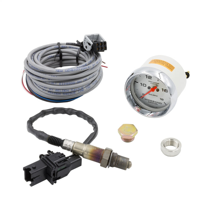 AutoMeter 200870-35 GAUGE; AIR/FUEL RATIO-WIDEBAND; ANALOG; 2 5/8in.; 8:1-18:1; STPR MTR; MARINE CHR - Truck Part Superstore