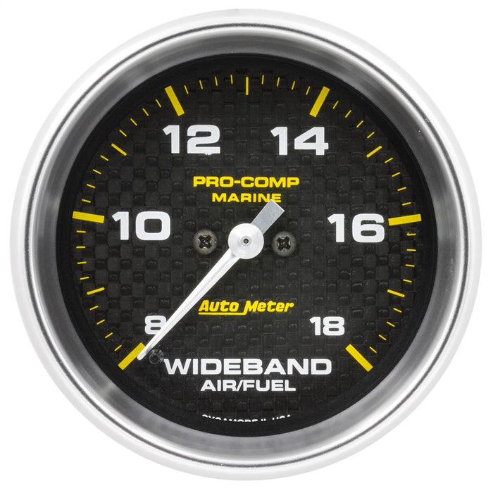 AutoMeter 200870-40 GAUGE; AIR/FUEL RATIO-WIDEBAND; ANALOG; 2 5/8in.; 8:1-18:1; STPR MTR; MARINE CF - Truck Part Superstore