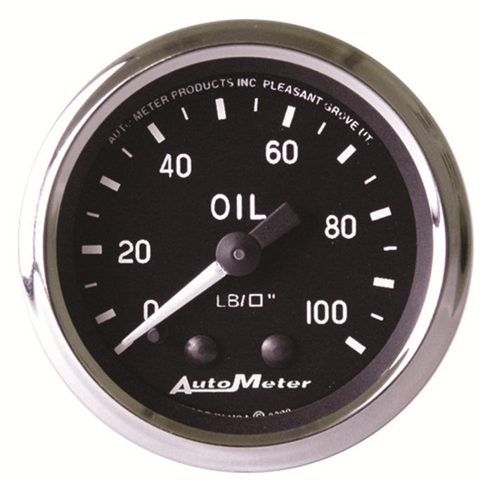 AutoMeter 201006 GAUGE; OIL PRESSURE; 2 1/16in.; 100PSI; MECHANICAL; COBRA - Truck Part Superstore