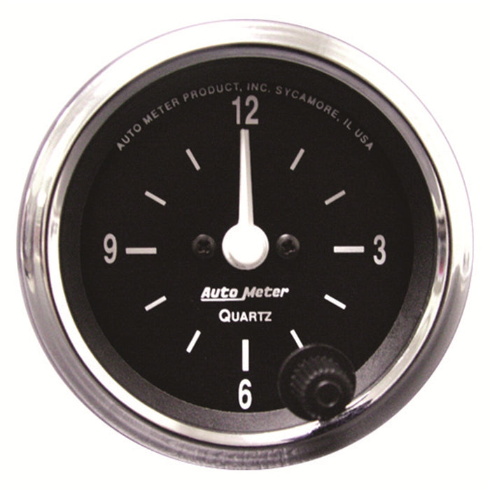 AutoMeter 201019 GAUGE; CLOCK; 2 1/16in.; 12HR; ANALOG; COBRA - Truck Part Superstore