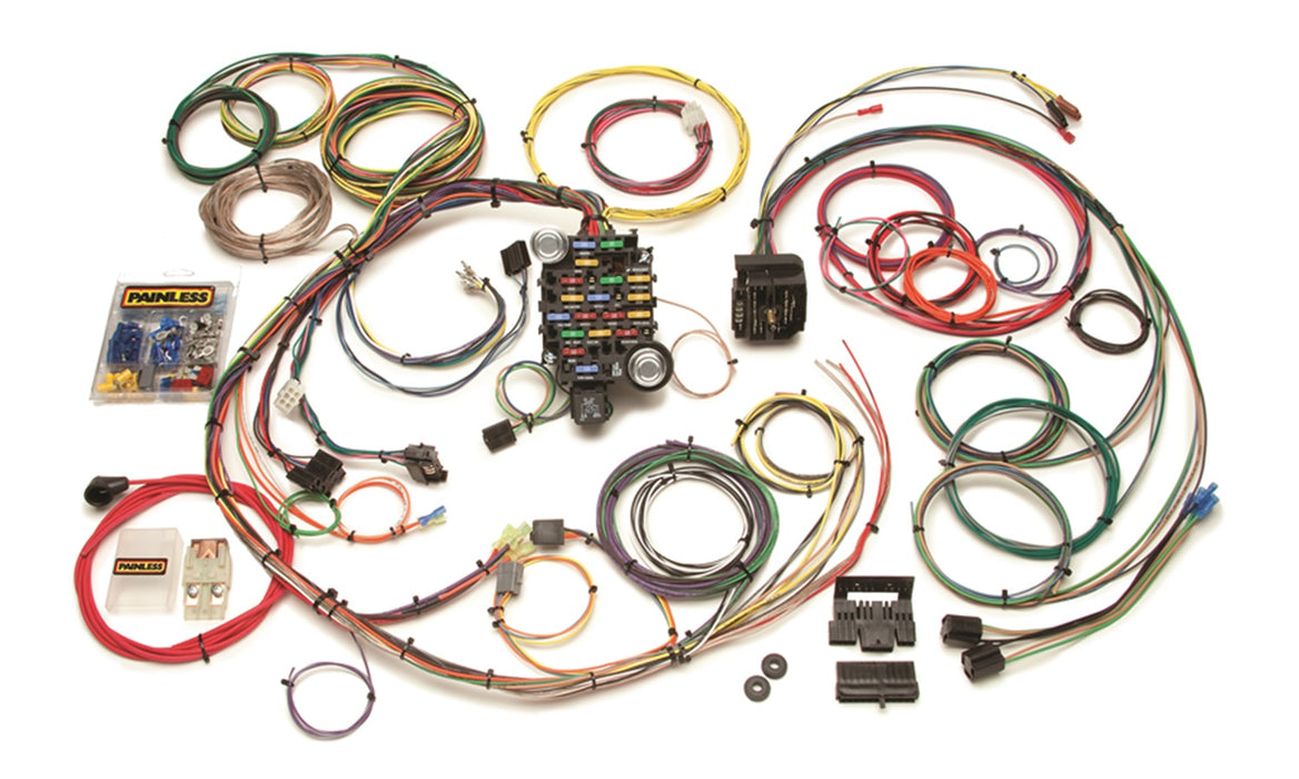 Painless Wiring 20101 24 Circuit Classic-Plus Customizable Chassis Harness - Truck Part Superstore