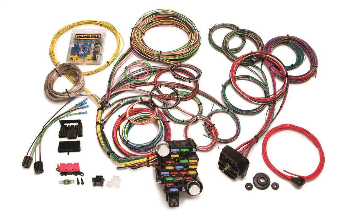 Painless Wiring 20104 28 Circuit Classic-Plus Customizable Muscle Car Harness - Truck Part Superstore