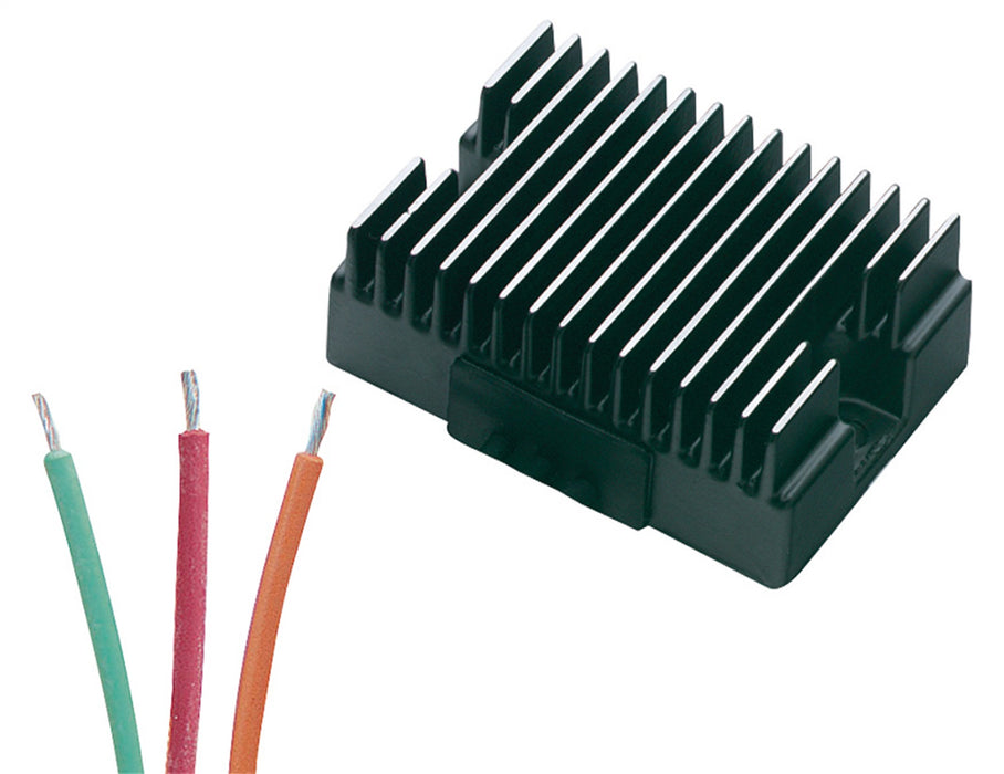 ACCEL 201104B Voltage Regulator; Motorcycle; Electronic; 3 Wires; Fits Harley Davidson; Black; - Truck Part Superstore