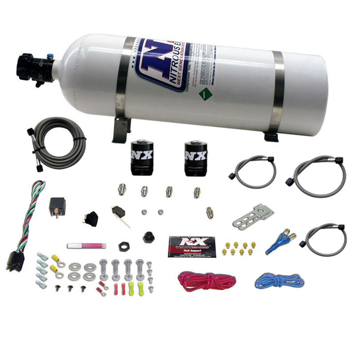 Nitrous Express 20113-15 FORD EFI RACE (100-150-200-250HP) SINGLE NOZZLE WITH 15LB BOTTLE - Truck Part Superstore