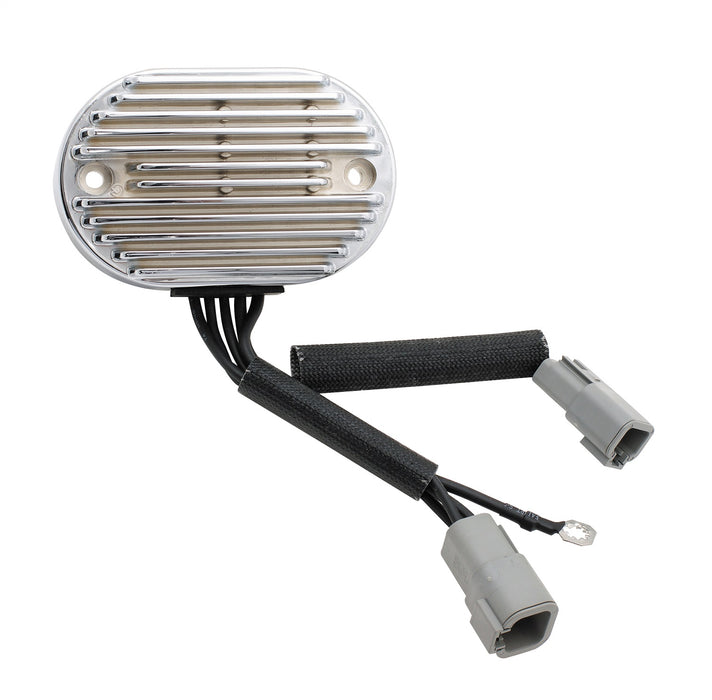 ACCEL 201131C Voltage Regulator; Motorcycle; Fits 2007 Harley Davidson Softail; Chrome; - Truck Part Superstore