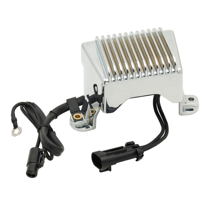 ACCEL 201135C Voltage Regulator; Motorcycle; Fits 2004-05 Harley Davidson Tour; Chrome; - Truck Part Superstore