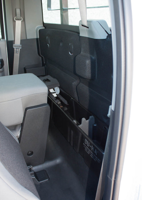 DU-HA 20114 DU-HA® Behind The Seat Storage Gun Case; Incl. Gun Rack/Organizer; Black; - Truck Part Superstore