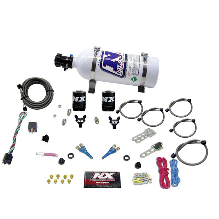 Nitrous Express 20115-05 FORD EFI DUAL NOZZLE (100-300HP) WITH 5LB BOTTLE - Truck Part Superstore