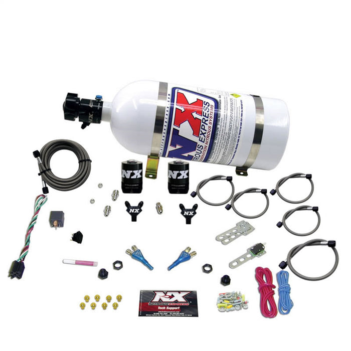 Nitrous Express 20115-10 FORD EFI DUAL NOZZLE (100-300HP) WITH 10LB BOTTLE - Truck Part Superstore