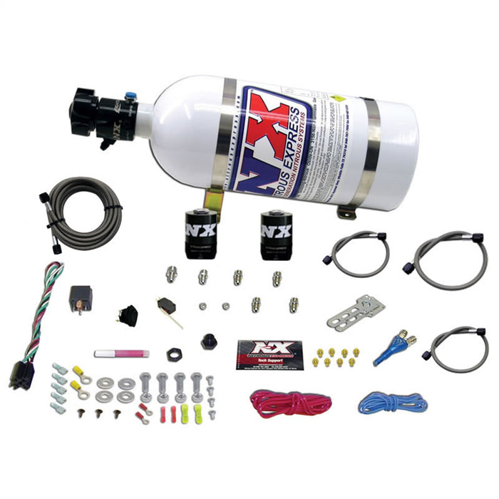 Nitrous Express 20118-10 GM EFI RACE (100-150-200-250HP) SINGLE NOZZLE WITH 10LB BOTTLE - Truck Part Superstore