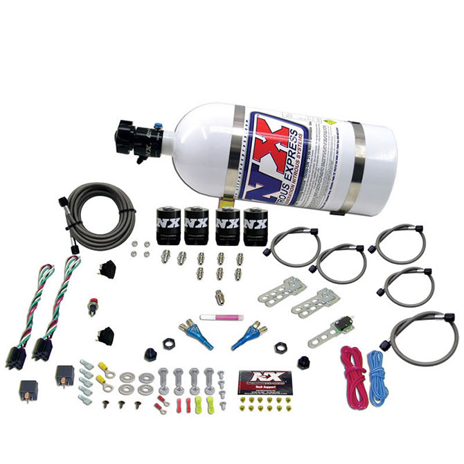 Nitrous Express 20124-10 FORD EFI DUAL STAGE (50-75-100-150HP X 2) WITH 10LB BOTTLE - Truck Part Superstore