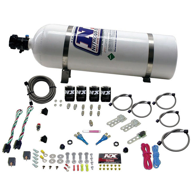 Nitrous Express 20124-15 FORD EFI DUAL STAGE (50-75-100-150HP X 2) WITH 15LB BOTTLE - Truck Part Superstore