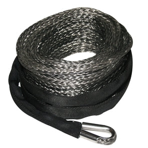 Bulldog Winch 20124 Synthetic Winch Rope 9.5mm x 75 Ft W/10 Ft Abrasion Sleeve Bulldog Winch - Truck Part Superstore