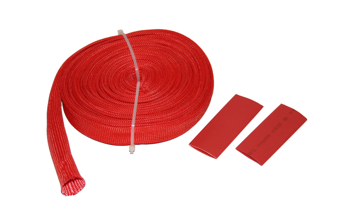 Bulldog Winch 20137 25 Ft Wire Sheathing 14mm 1/2 Inch High Heat Fiberglass Red Bulldog Winch - Truck Part Superstore