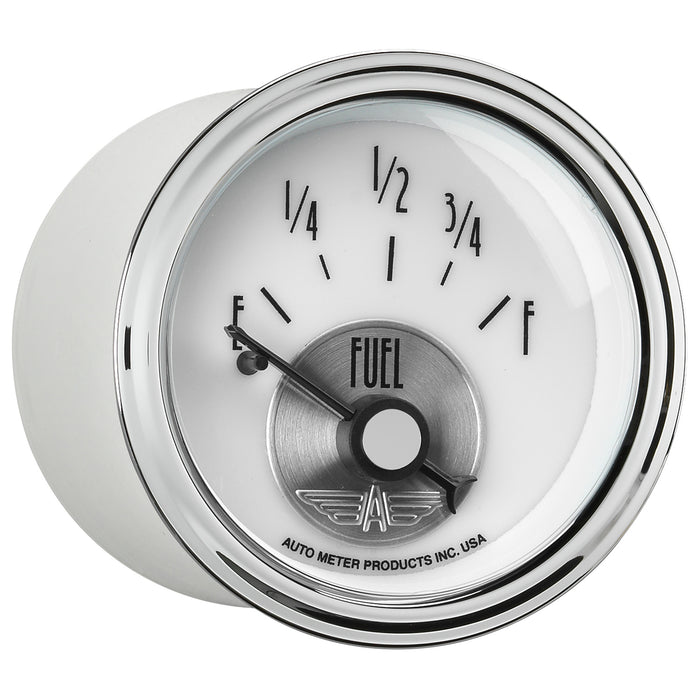 AutoMeter 2015 GAUGE; FUEL LEVEL; 2 1/16in.; 0OE TO 90OF; ELEC; PRESTIGE PEARL - Truck Part Superstore