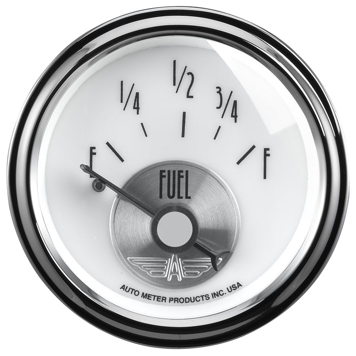 AutoMeter 2015 GAUGE; FUEL LEVEL; 2 1/16in.; 0OE TO 90OF; ELEC; PRESTIGE PEARL - Truck Part Superstore