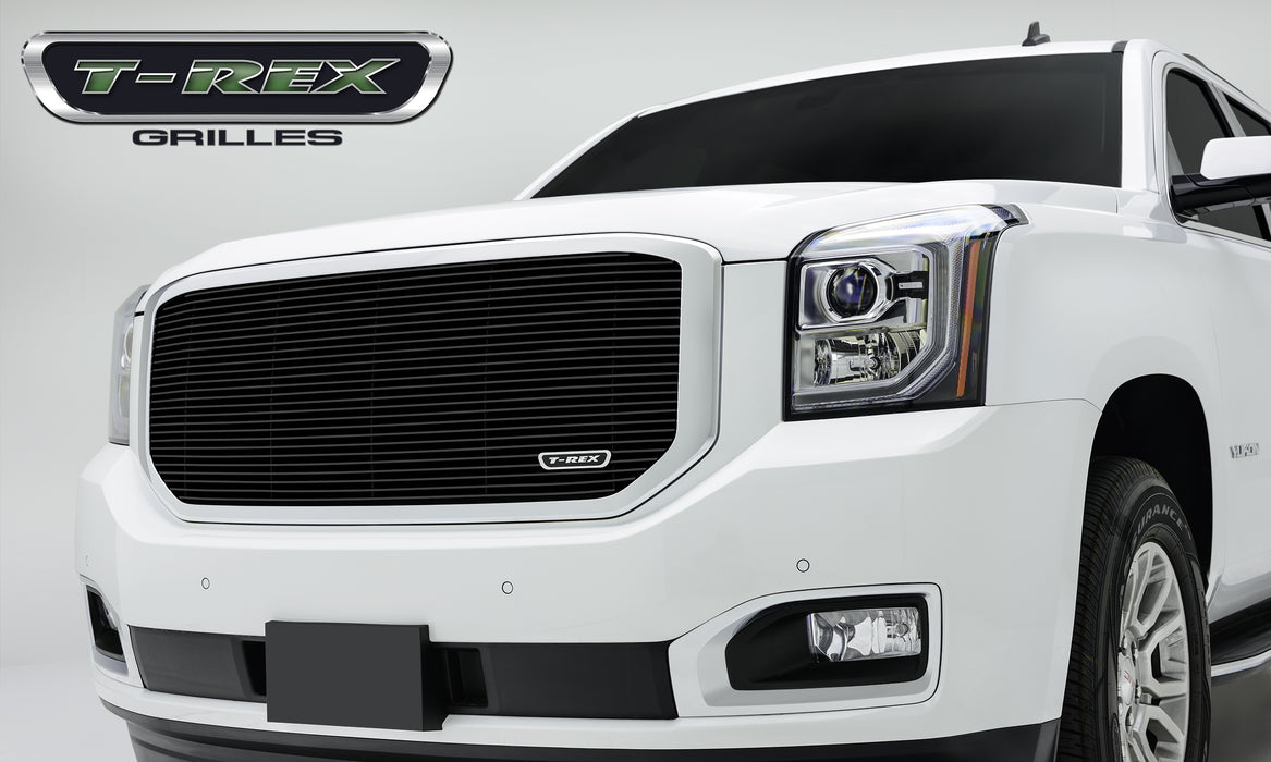 T-Rex Grilles 20169B Billet Series Grille; Horizontal; Aluminum; Black; 1 Pc; Insert; - Truck Part Superstore