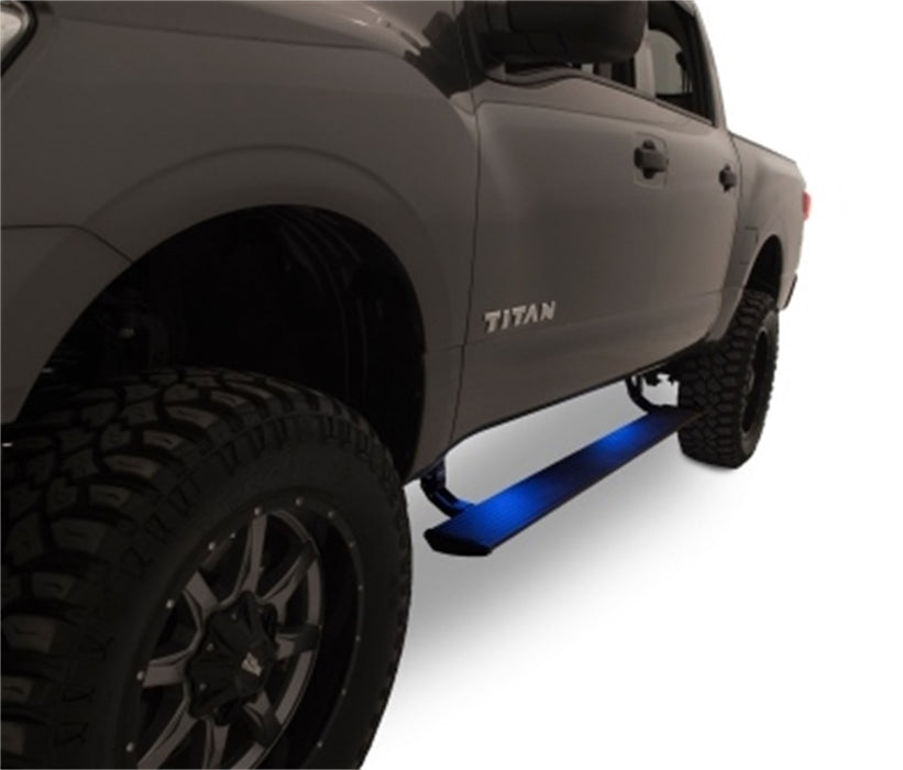 AMP Research 75120-01A PowerStep™; Incl. OEM Style Illumination; Black; - Truck Part Superstore