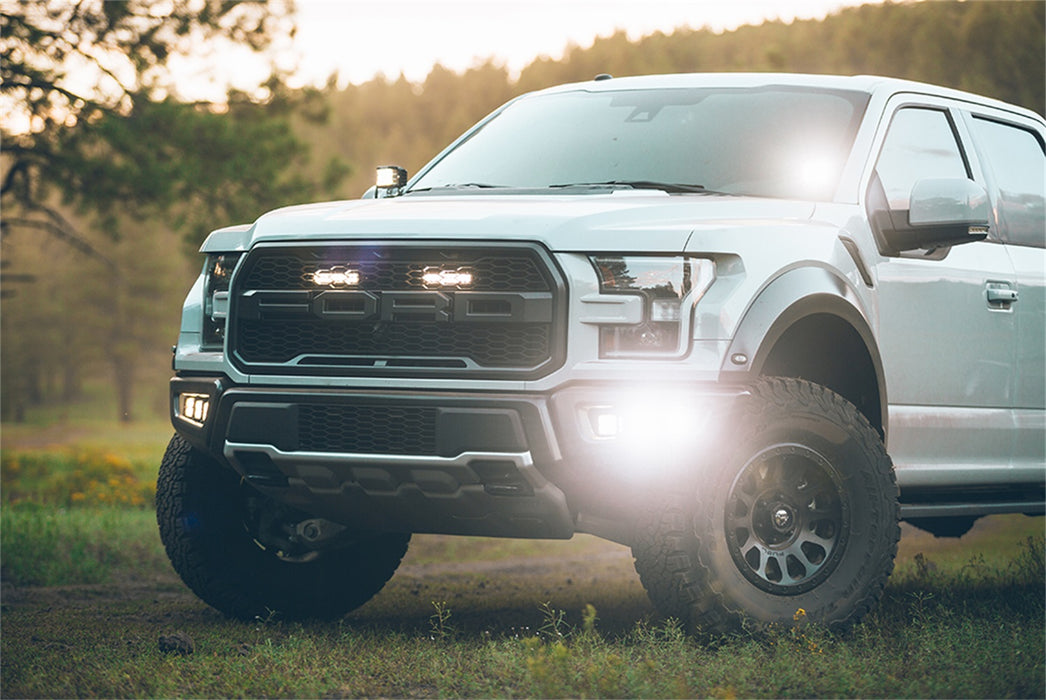 Rigid Industries 41610 17-20 Ford Raptor Fog Light Kit Includes Mounts and 6 D-Series RIGID Industries - Truck Part Superstore