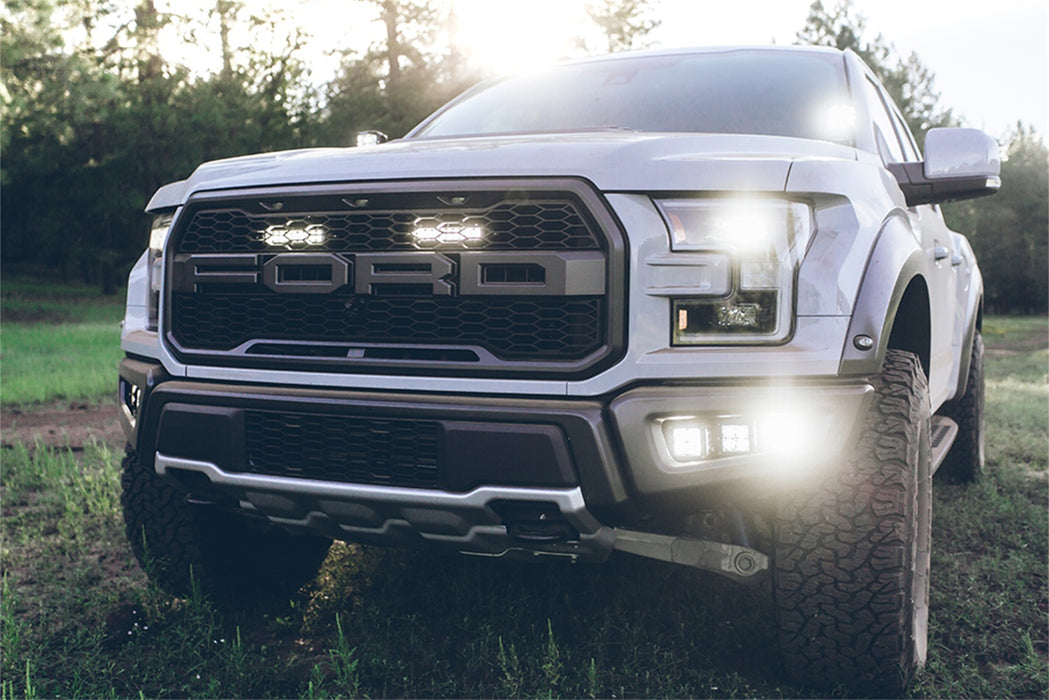 Rigid Industries 41610 17-20 Ford Raptor Fog Light Kit Includes Mounts and 6 D-Series RIGID Industries - Truck Part Superstore