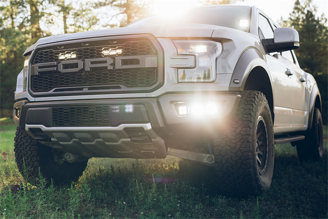 Rigid Industries 41610 17-20 Ford Raptor Fog Light Kit Includes Mounts and 6 D-Series RIGID Industries - Truck Part Superstore