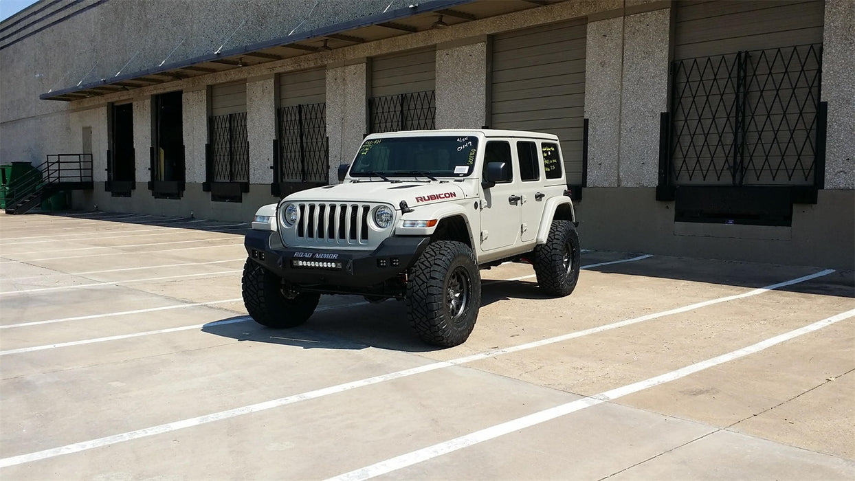 Road Armor 5183F0B Stealth Winch Front Bumper Rubicon; Full Width; Steel; Satin Black; - Truck Part Superstore