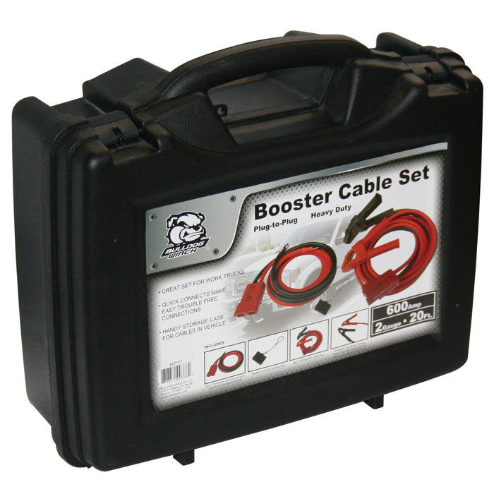 Bulldog Winch 20197 Booster Cable 20 Ft 2 Gauge w/Quick Connects And 7.5 Ft Truck Lead Set Bulldog Winch - Truck Part Superstore