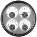 AutoMeter 2019 5in. QUAD GAUGE; 100 PSI/100-250 deg.F/8-18V/240-33 O; PRESTIGE PEARL - Truck Part Superstore