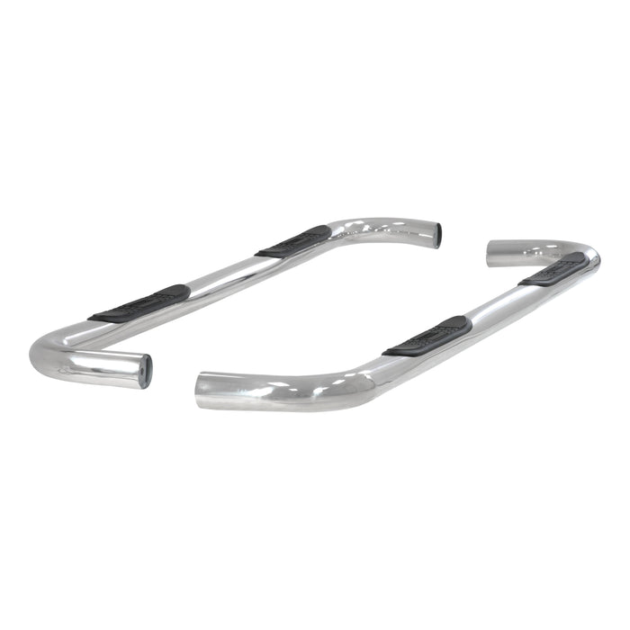 ARIES 202006-2 3in. Round Polished Stainless Side Bars; Select Toyota Tundra Crew Cab - Truck Part Superstore
