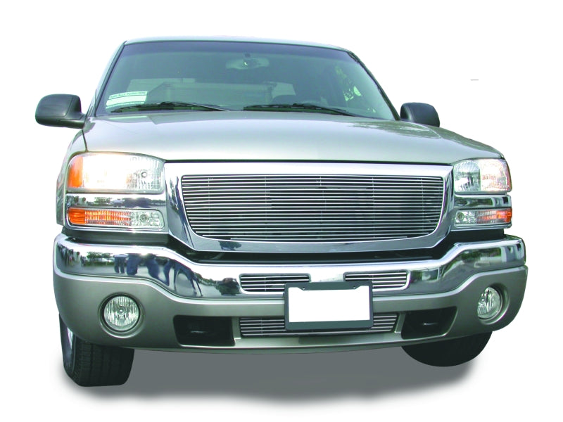 T-Rex Grilles 20200 Billet Series Grille; Horizontal; Aluminum; Polished; 1 Pc; Insert; 19 Bars; - Truck Part Superstore