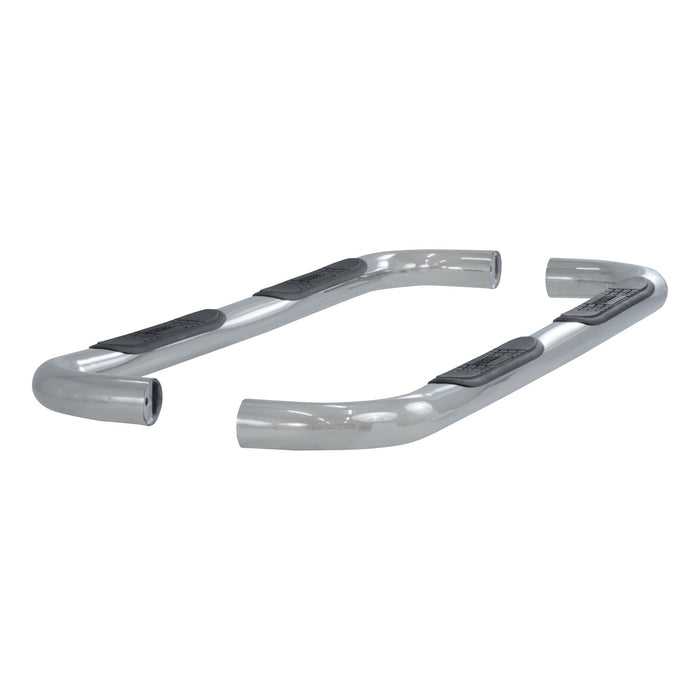 ARIES 202017-2 3in. Round Polished Stainless Side Bars; Select Toyota 4Runner - Truck Part Superstore