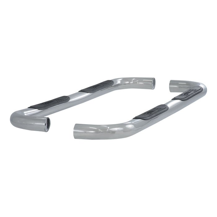ARIES 202017-2 3in. Round Polished Stainless Side Bars; Select Toyota 4Runner - Truck Part Superstore