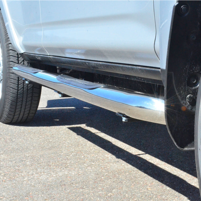 ARIES 202017-2 3in. Round Polished Stainless Side Bars; Select Toyota 4Runner - Truck Part Superstore