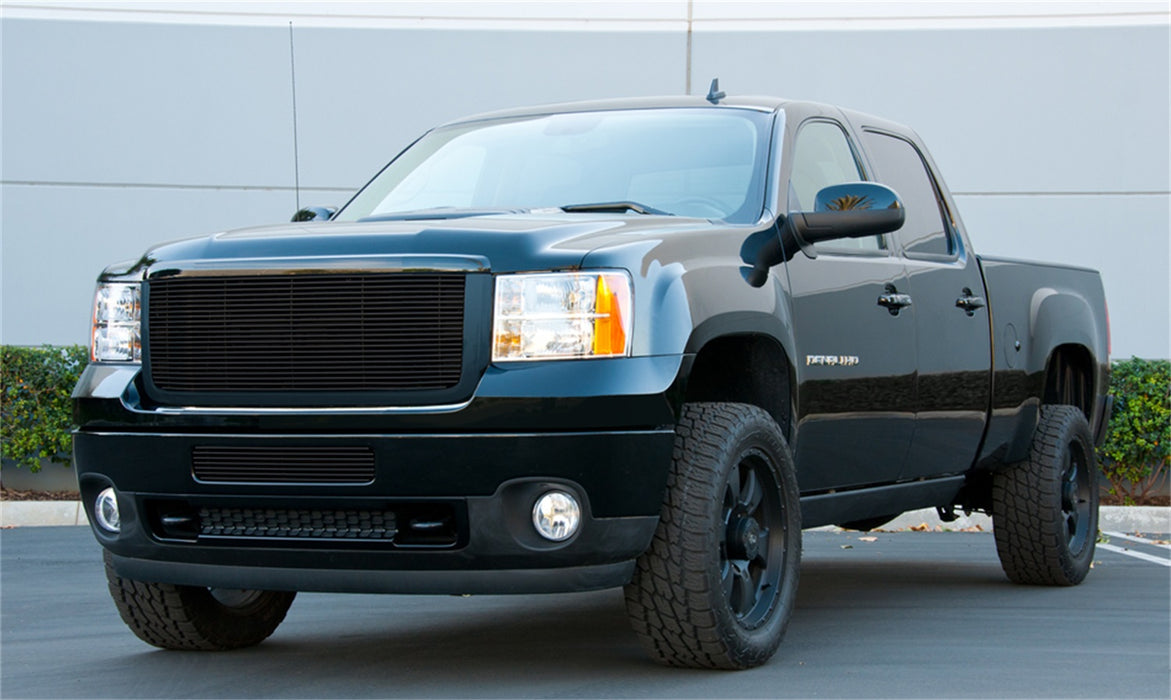 T-Rex Grilles 20205B Billet Series Grille; Horizontal; Aluminum; Black; 1 Pc; Overlay/Insert; - Truck Part Superstore
