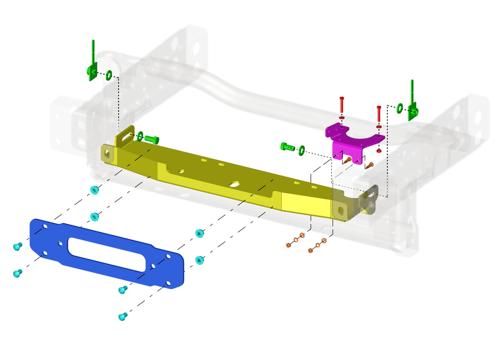 Bulldog Winch 20208 Jeep JK Winch Mount Wrangler JK 10th Anniversary Edition OE Bumper Bulldog Winch - Truck Part Superstore