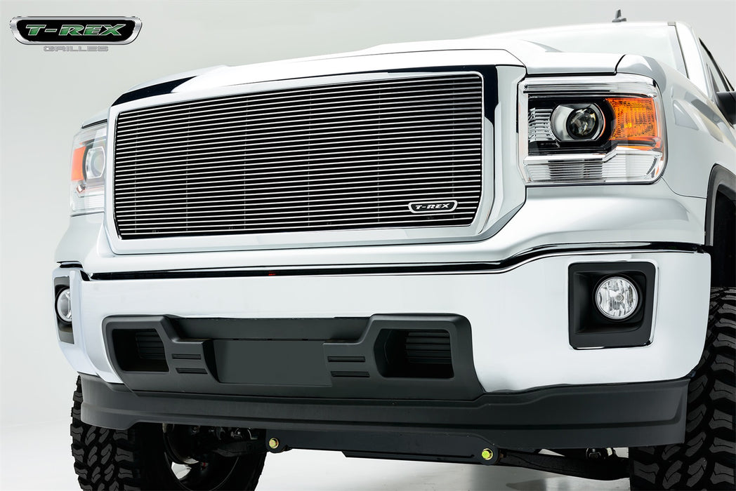 T-Rex Grilles 20208 Billet Series Grille; Horizontal; Aluminum; Polished; 1 Pc; Insert; - Truck Part Superstore