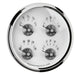 AutoMeter 2020 5in. QUAD GAUGE; 100 PSI/100-250 deg.F/8-18V/0-90 O; PRESTIGE PEARL - Truck Part Superstore