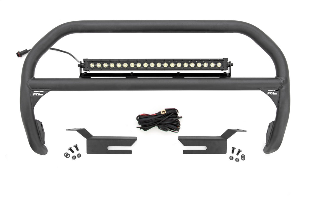 Rough Country 51047 Nudge Bar 20 Inch Black Series DRL Single Row LED 21-22 Ford Bronco 4WD Rough Country - Truck Part Superstore