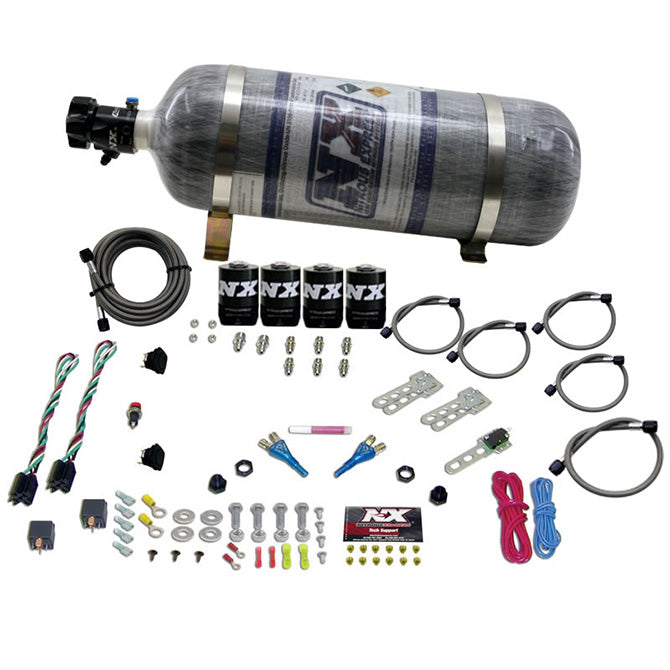 Nitrous Express 20224-12 GM EFI DUAL STAGE (50-150HP X 2) WITH COMPOSITE BOTTLE - Truck Part Superstore