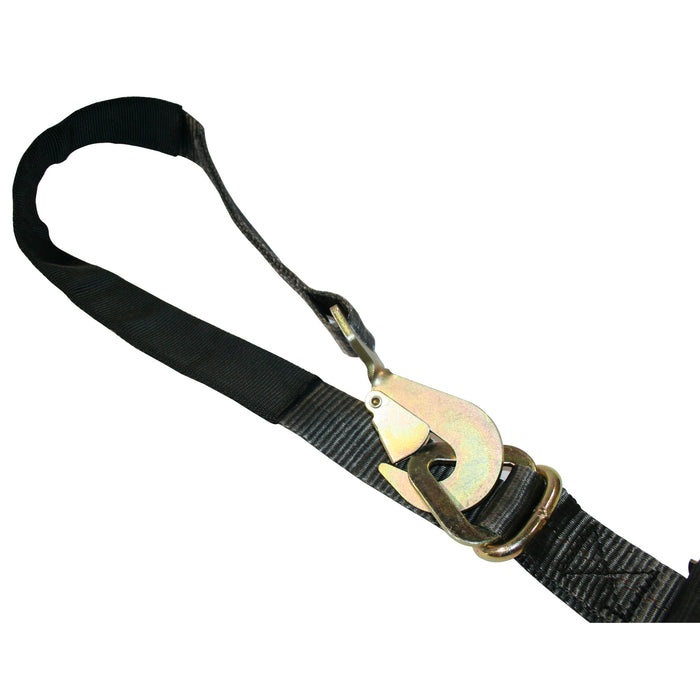 Bulldog Winch 20229 Ratcheting Axle Strap 2 inchx10 Foot 10k LB BS Black Bulldog Winch - Truck Part Superstore