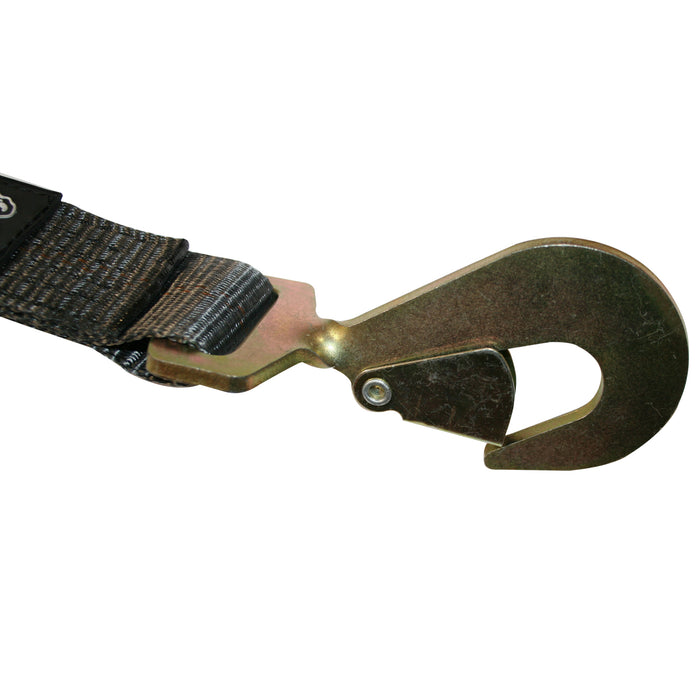 Bulldog Winch 20229 Ratcheting Axle Strap 2 inchx10 Foot 10k LB BS Black Bulldog Winch - Truck Part Superstore