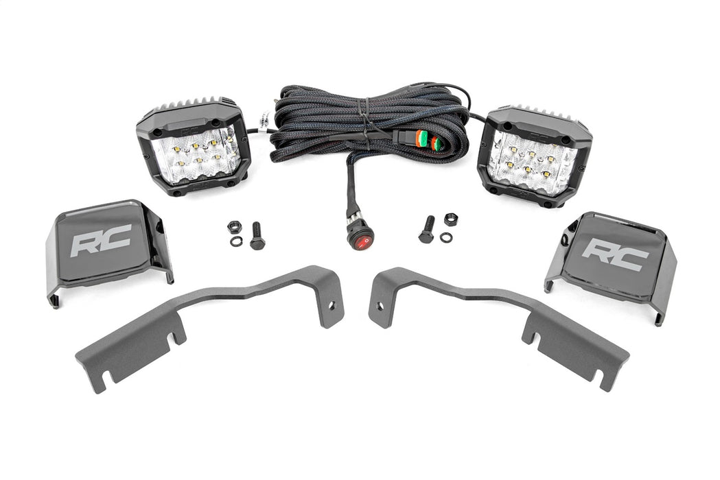 Rough Country 71068 LED Light; Ditch Mount; 3 in.OSRAM; Wide; - Truck Part Superstore