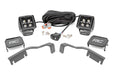 Rough Country 71067 LED Light; Ditch Mount; 2 in. Black Pair; Amber DRL; - Truck Part Superstore