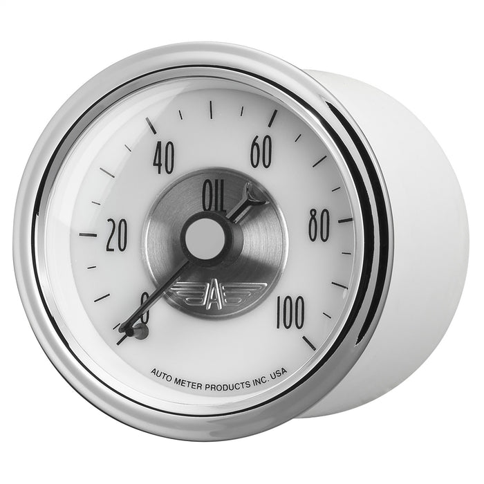 AutoMeter 2023 GAUGE; OIL PRESS; 2 1/16in.; 100PSI; MECH; PRESTIGE PEARL - Truck Part Superstore