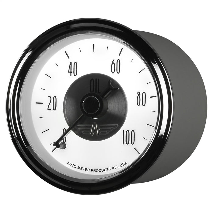 AutoMeter 2023 GAUGE; OIL PRESS; 2 1/16in.; 100PSI; MECH; PRESTIGE PEARL - Truck Part Superstore