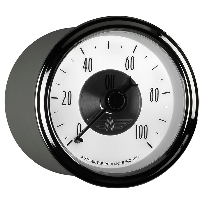 AutoMeter 2023 GAUGE; OIL PRESS; 2 1/16in.; 100PSI; MECH; PRESTIGE PEARL - Truck Part Superstore