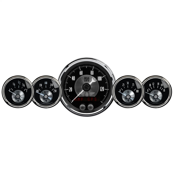 AutoMeter 2024 GAUGE KIT; 5 PC.; 3 3/8in./2 1/16in.; GPS SPEEDO W/LCD ODO; PRESTIGE BLK DIAMOND - Truck Part Superstore